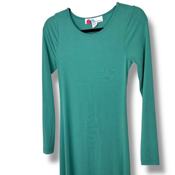 Free People Beach NWT Aubre Mermaid Green Open Low Back Essential Maxi Dress - Picture 4 of 8